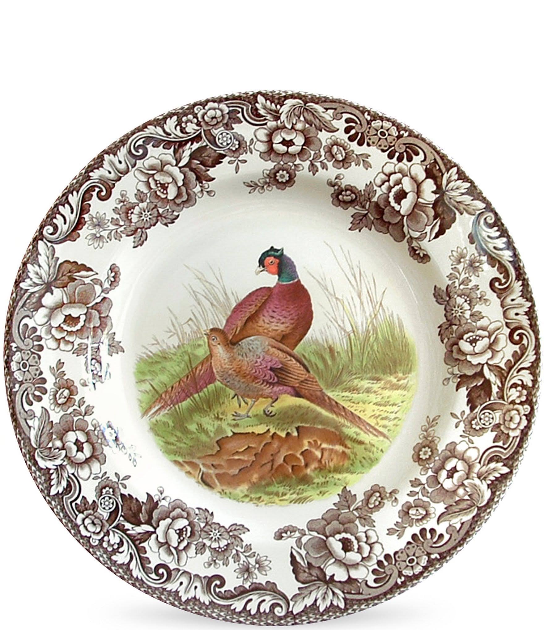 e2b7d9a73b52e7a5c104acb9e1d2e227de2cc2d899de6d3890a040377f3a00ad.jpg Spode Woodland Dinner Plate (Pheasant) - Image 1