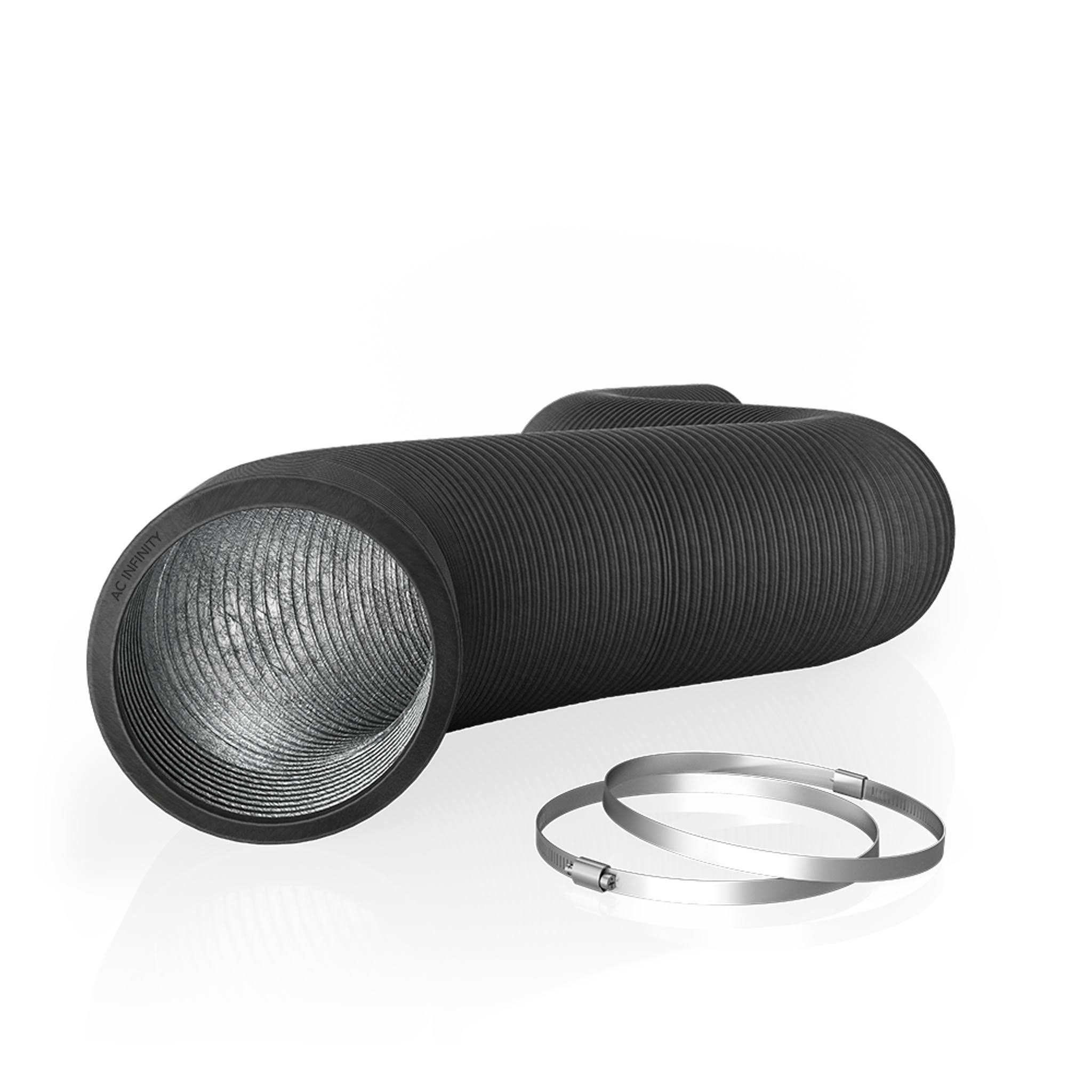 AC Infinity Flexible Four-layer Ducting, 25-ft Long, 8-in