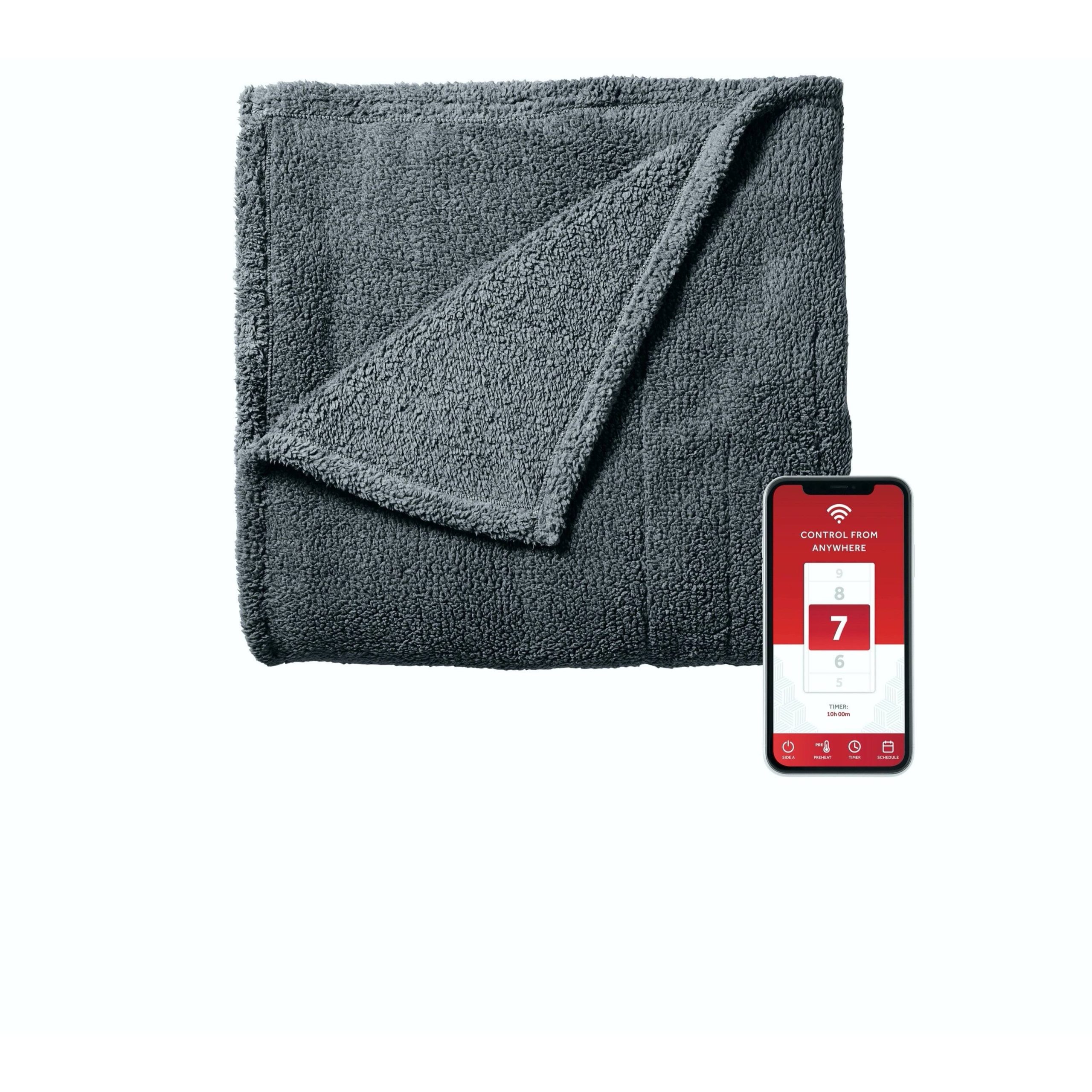 e2c91e41ef3e7eaa25aa2a54171dabd28feb1edae44d3abdb5e3c51c47eef692.jpg Sunbeam LoftTec Wi-Fi Connected Heated Blanket, King Size - Image 1