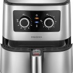 Insignia - 5 Qt. Analog Air Fryer - Stainless Steel