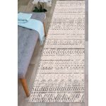 Geometric Bohemian Design Runner Rug 2' x 7' Gray