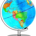 POOCCI Illuminated World Globe for Kids with Rewritable Colorful Easy-Read High Clear Globe, Illuminates Educational Interactive Globe Stem Toy, Light