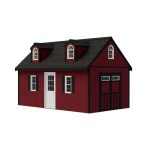 Best Barns Hampton 12x24 Wood Storage Shed Kit Installation Included