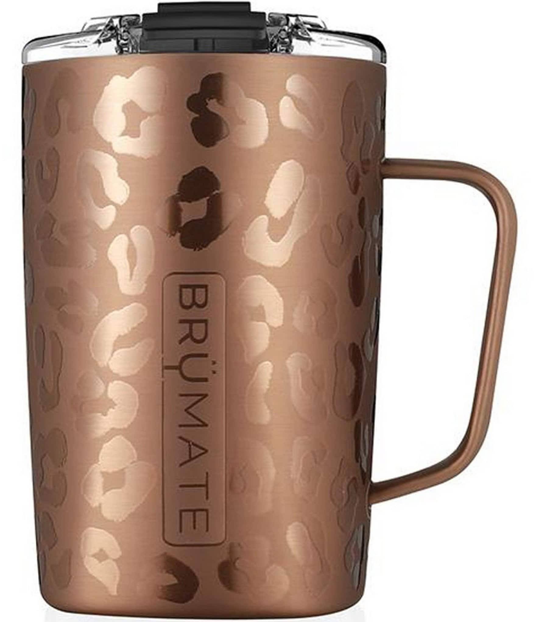 e32ef065ac38787ce34912aa0b488da726bb682ce72b15aabdcab8c020269726.jpg BruMate Toddy 16 oz Gold Leopard BPA Free Vacuum Insulated Mug - Image 1