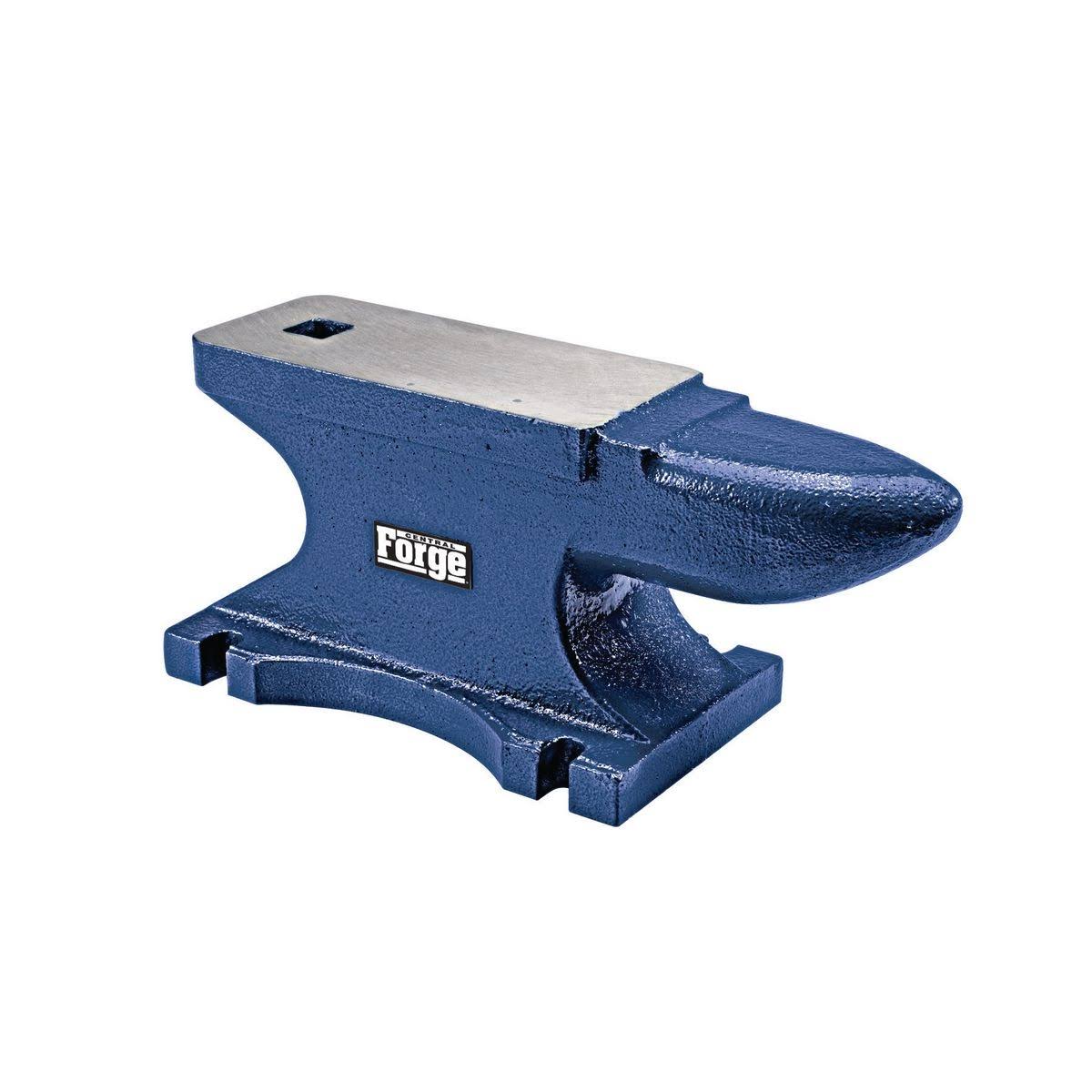 e35b923379b931cd06f101fea78633b822f61c774f619038ce68ce4df16023ba.jpg Central Forge 69161 55 lb. Rugged Cast Iron Anvil - Image 1
