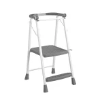 COSCO 2 - Step Kitchen Steppera? Adult Folding Step Stool, Kids Folding Helper (Steel/Resin)