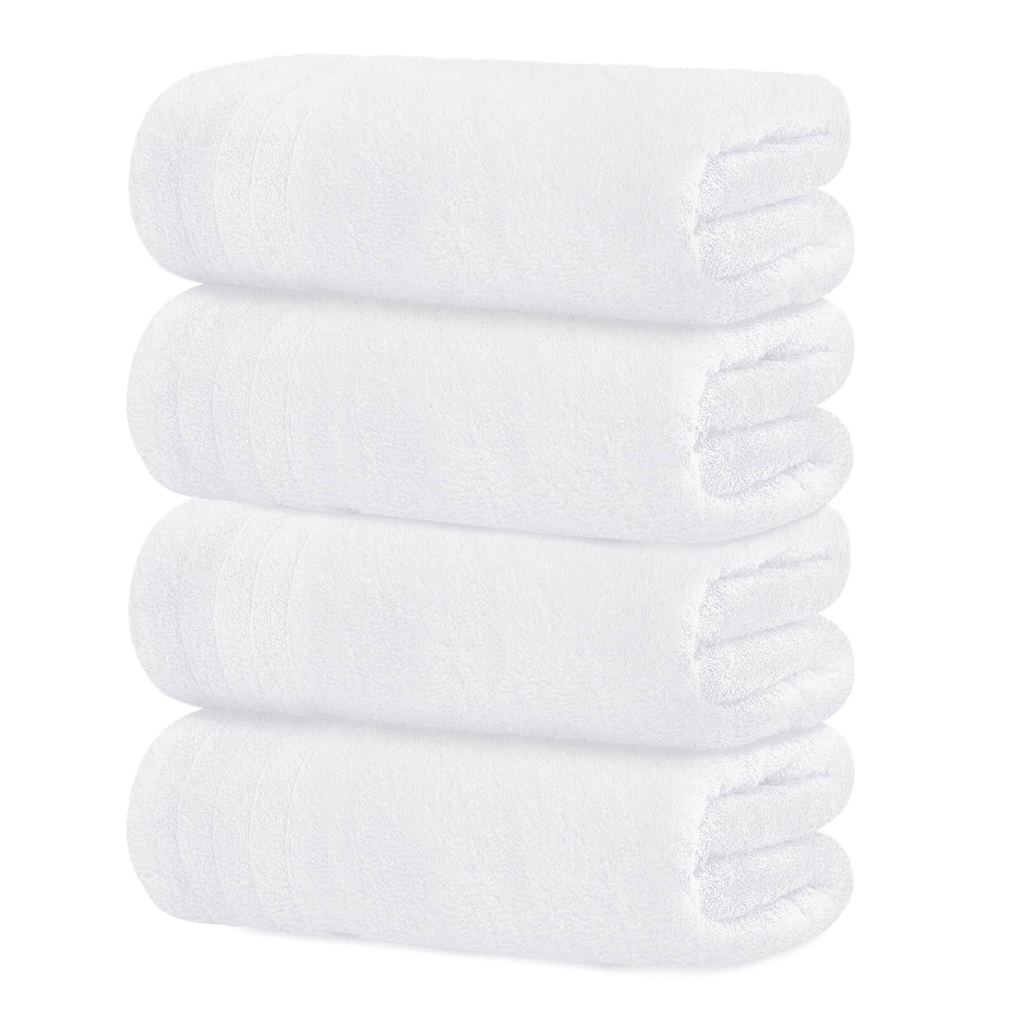 e39e719165f12f3b0d9fde6c0c658dba13647c8ecf9fe8c4bd20b8d4131ba612.jpg Tens Towels Large Bath Towels, 100% Cotton, 30 x 60 Inches Extra Large Bath Towels, Lighter Weight, Quicker to Dry, Super Absorbent, Perfect - Image 1