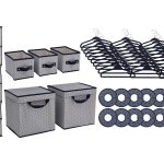 Delta Children 48 Piece Nursery Storage Set Navy (417)