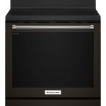 KitchenAid 30-Inch 5-Element Electric Convection Range (Black Stainless)