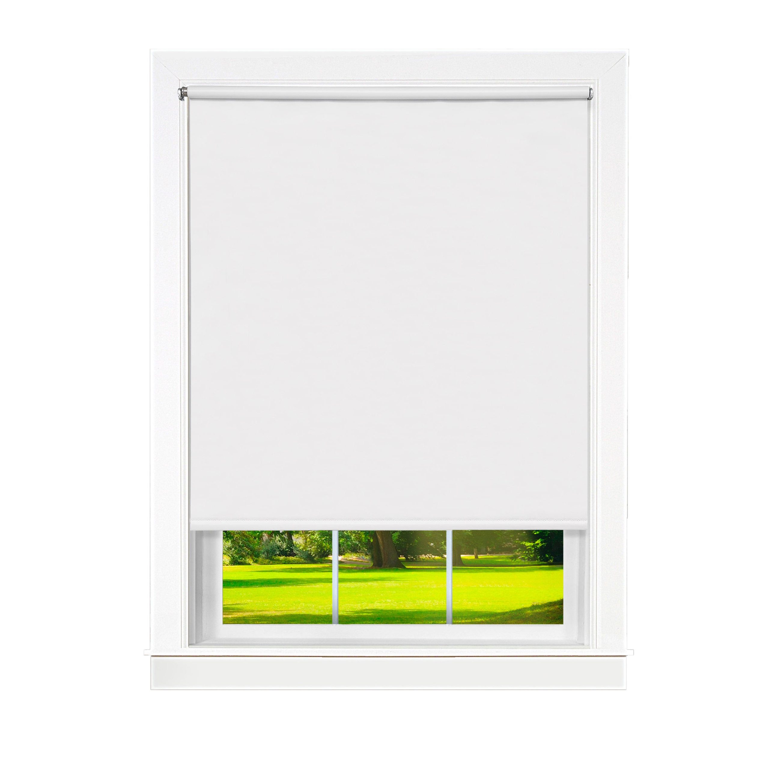 e411d7e497b0705a434d44a9f2609c47efdd34e2888e15267c6ff20a124b9a68.jpg Achim Cords Free Tear Down Light Filtering Window Shade, White - Image 1