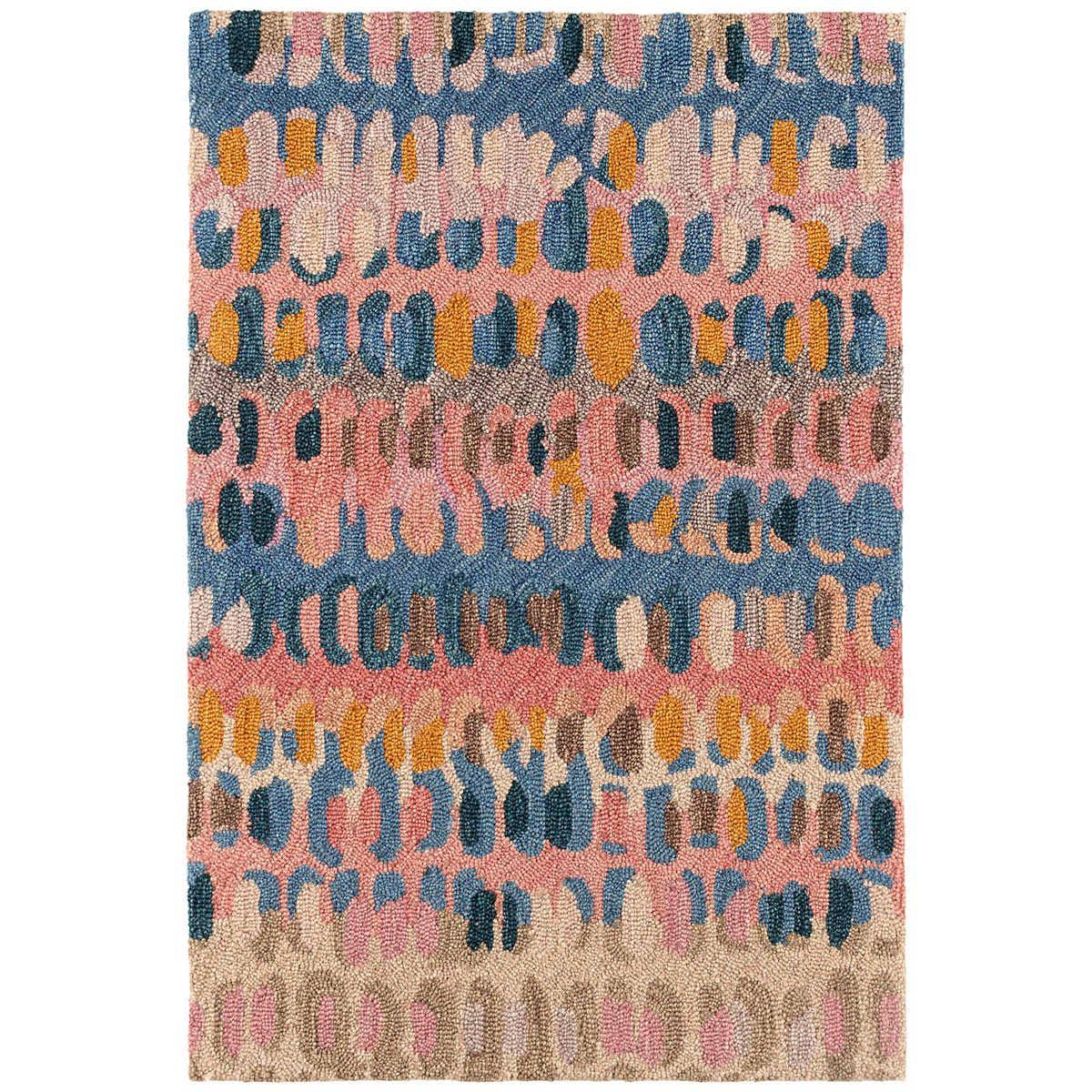e4182db2e0a69451156b8433328152fcfa66257de6d5f01c7d1f492f6ed6cd8b.jpg Dash Albert Paint Chip Coral Hand Micro Hooked Wool Rug 3' x 5' - Image 1