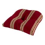 Terrasol Outdoor Patio Chair Cushion - Striped Chili Pepper - Each