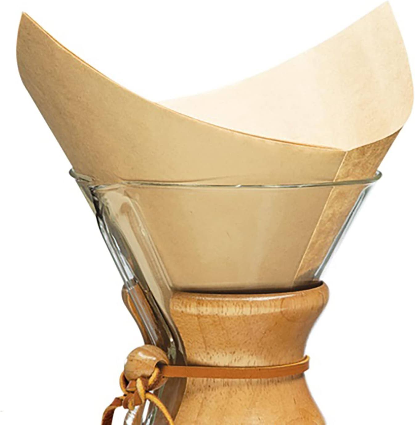 e427024b5bea0c2fad0e31975040d013283fcd4a2a20ea008eeec50dab7a1101.jpg Chemex Bonded Filters - Natural Coffee - Image 1