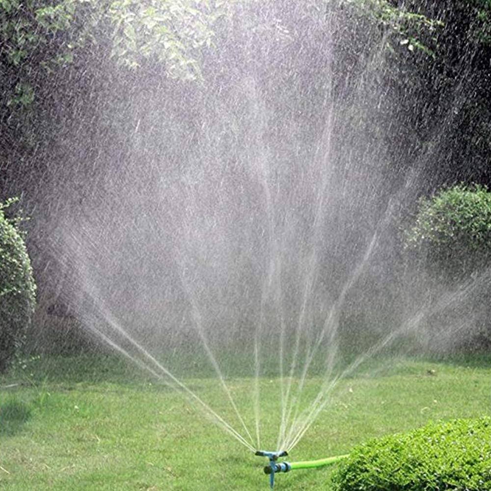 e4527279259cb9550c46b92f02b2054e84870ef7f45174ec839b0ed109193a4d.jpg Kadaon Garden Sprinkler, 360 Degree Rotating Lawn Sprinkler with Up to 3,000 Sq. ft Coverage - Adjustable, Weighted Gardening Watering System - Image 1