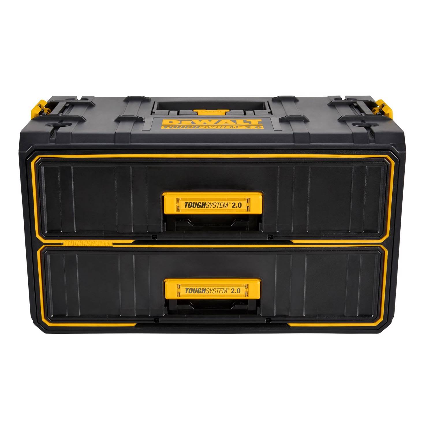 e46229e785215d9b4d910ff49cb42ff435fdf7f54542ef904fef35336f5eece7.jpg DeWalt DWST08320 ToughSystem 2.0 Two Drawer Tool Box - Image 1