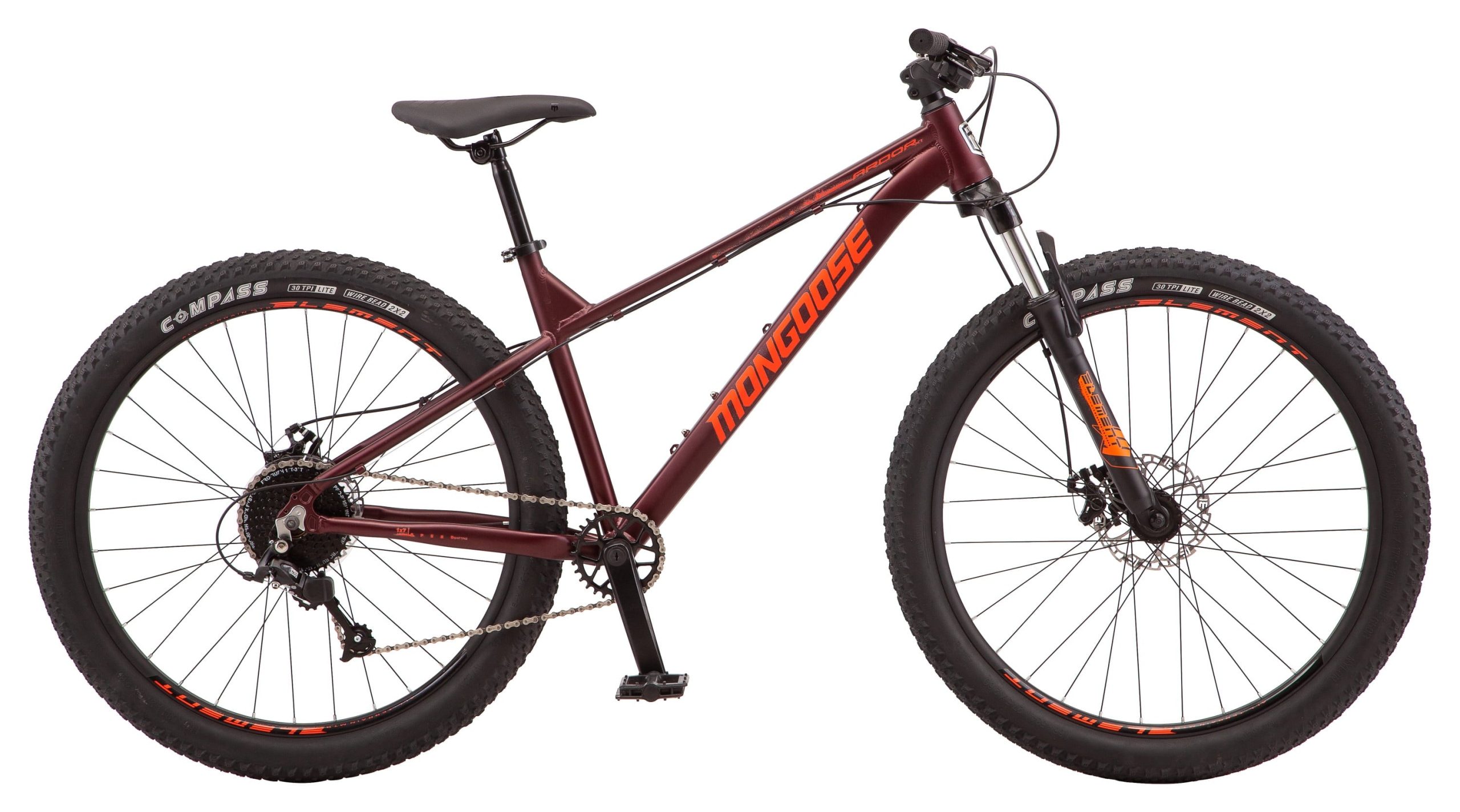 e473ccb91b24a21c47fb738f7781451c7af2bff389b57cbe5119f7e2c49f20af.jpg 27.5 Ardor Mountain Bike. 7 Speeds. Maroon - Image 1