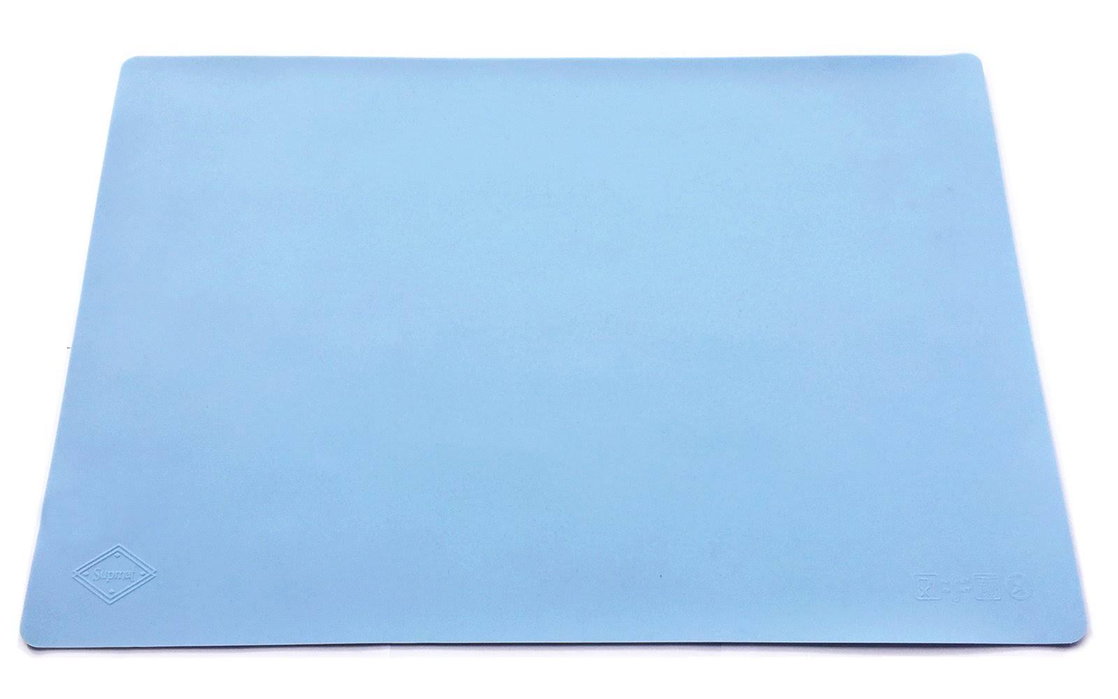 e49bba22884b96d9d1e41b91a0b49e693cc0837fae9f53b5e9954a5f4981e38b.jpg Supmat XL, Super Versatile Extra Large and Thick Silicone Mat, Counter Mat (1, Serenity Blue) - Image 1