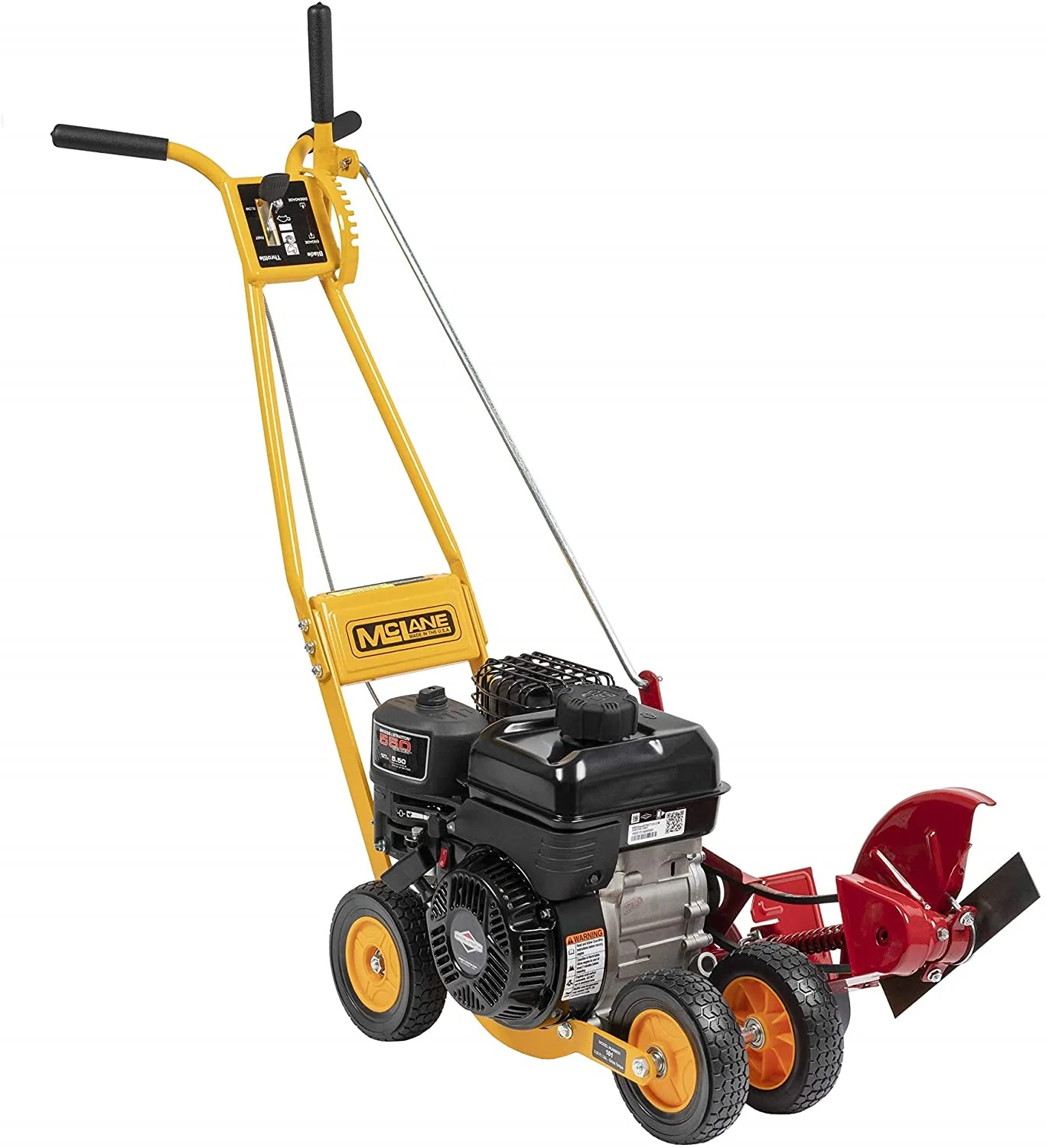 e4a5b019947d35d0cbe67a213878653f38cf05a2177720b4b8d3bad96931a975.webp 101-5.5GT-7Gas Powered Lawn Edger. 5.50 Gross Torque/3.5 HP B&S Engine 7 Wheels - Image 1