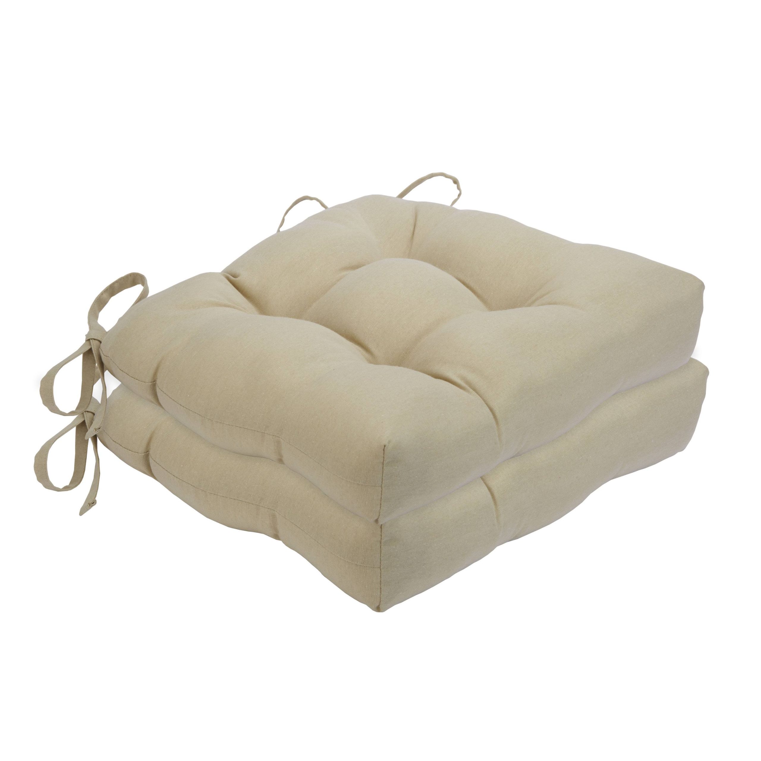 e4b02aeb38dd03ac3e8b9e8431ce80d23265c524c9f1b4a3fac64da20580d257.jpg Achim Chase Tufted Chair Seat Cushions Tan - Set of 2 - Image 1