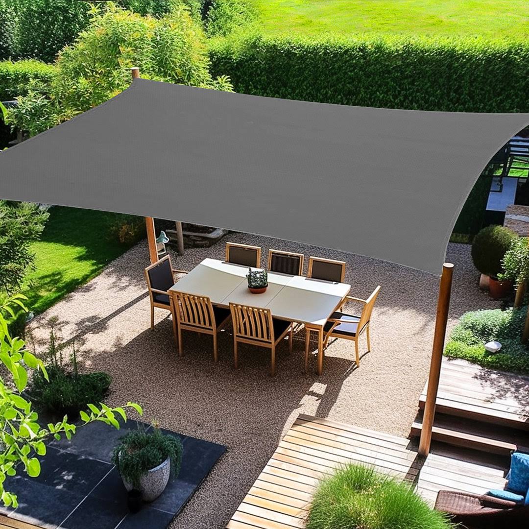 15'x17' Customize Rectangle Sun Shade Sail Artpuch Color: Dark Gray