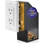 Elder Welder Wall Outlet Hidden Safe with Key Lock | The Sneaky Way to Trick Thieves | Easy to Install | 100% Real Wall Plate | Wall Hidden Safe for