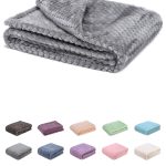 Fuzzy Blanket or Fluffy Blanket for Baby Girl or Boy, Soft Warm Cozy Coral Fleece Toddler, Infant or Newborn Receiving Blanket for Crib, Stroller,