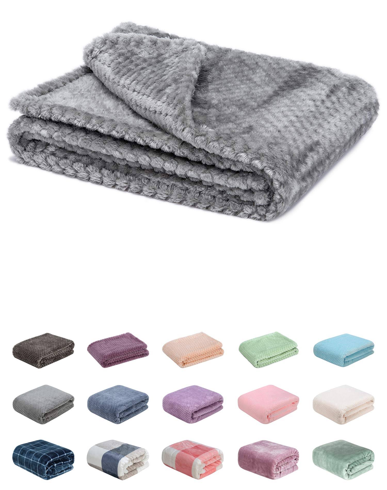 e5077acdb52d1578f3e9309e915d046b63e8718c9de040a61eac4a54d5440253.jpg Fuzzy Blanket or Fluffy Blanket for Baby Girl or Boy, Soft Warm Cozy Coral Fleece Toddler, Infant or Newborn Receiving Blanket for Crib, Stroller, - Image 1