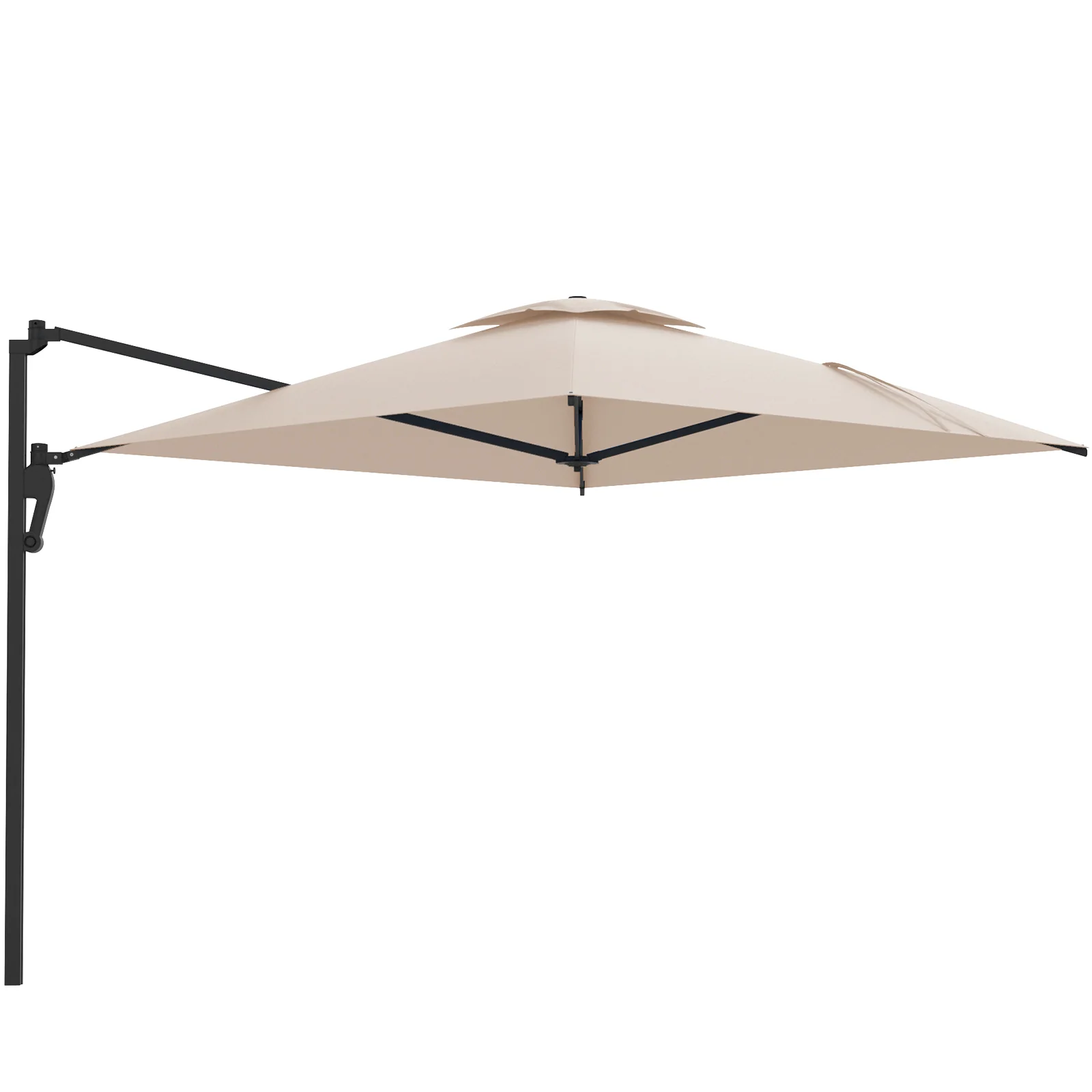 e51d8f589262712eeff15fda601356164f520e43cb90d3e7be69d869210f0efc.webp AECOJOY 10ft Cantilever Patio Umbrella, Large Rectangle Umbrella 180° Rotation Offset, Beige - Image 1