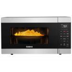 Galanz 1.2 Cu ft Air Fry Microwave Oven with Sensor Cook, Stainless Steel, 1000 Watts, Silver