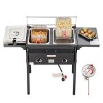 VEVOR Outdoor Propane Deep Fryer Double Burners Commercial Fryer LSRQZGGXSGS18LU5HV0