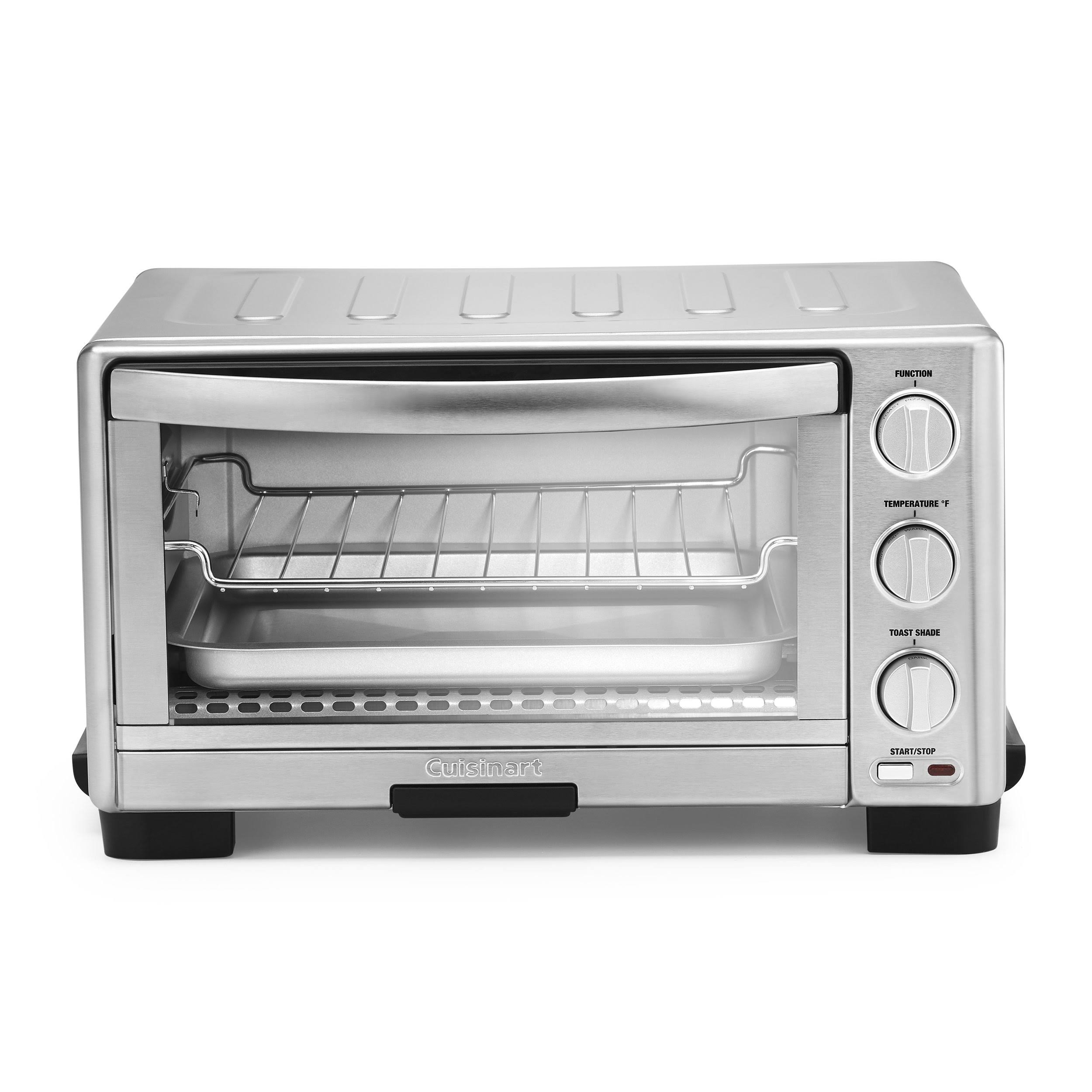 e5aa0dcc8ef768cdf6aff4d2cfbc994dbb9ccd0d208a7ee3e8680b611f828efb.jpg Cuisinart Toaster Oven Broiler, Silver - Image 1