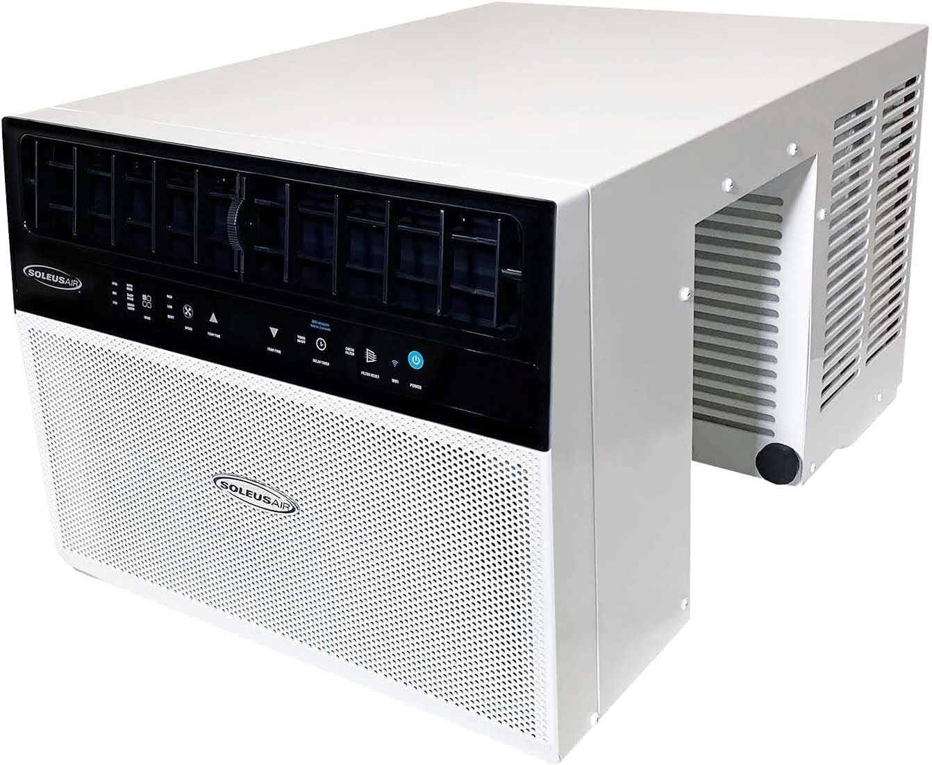 e5aca90112683702873fd640bd0d08f0885e0e384bb75a43265ff14fb33963c8-1.jpg Soleus Air 8000 BTU Saddle Window AC with Wi-Fi & Voice Control - Image 1