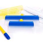 Aquablade Professional Silicone Squeegee Window Cleaning Kit | Includes 2 Microfiber Washers & Extension Telescopic Pole (56.5 in) | Large Squeegee