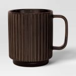 16oz Moira Ceramic Mug Black - Threshold