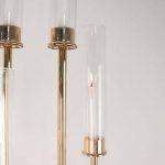Efavormart 2 Pack | Clear 10 inch Candelabra Candle Holder Glass Shade, Open End Hurricane Candle Shade, Pillar Candle Shade