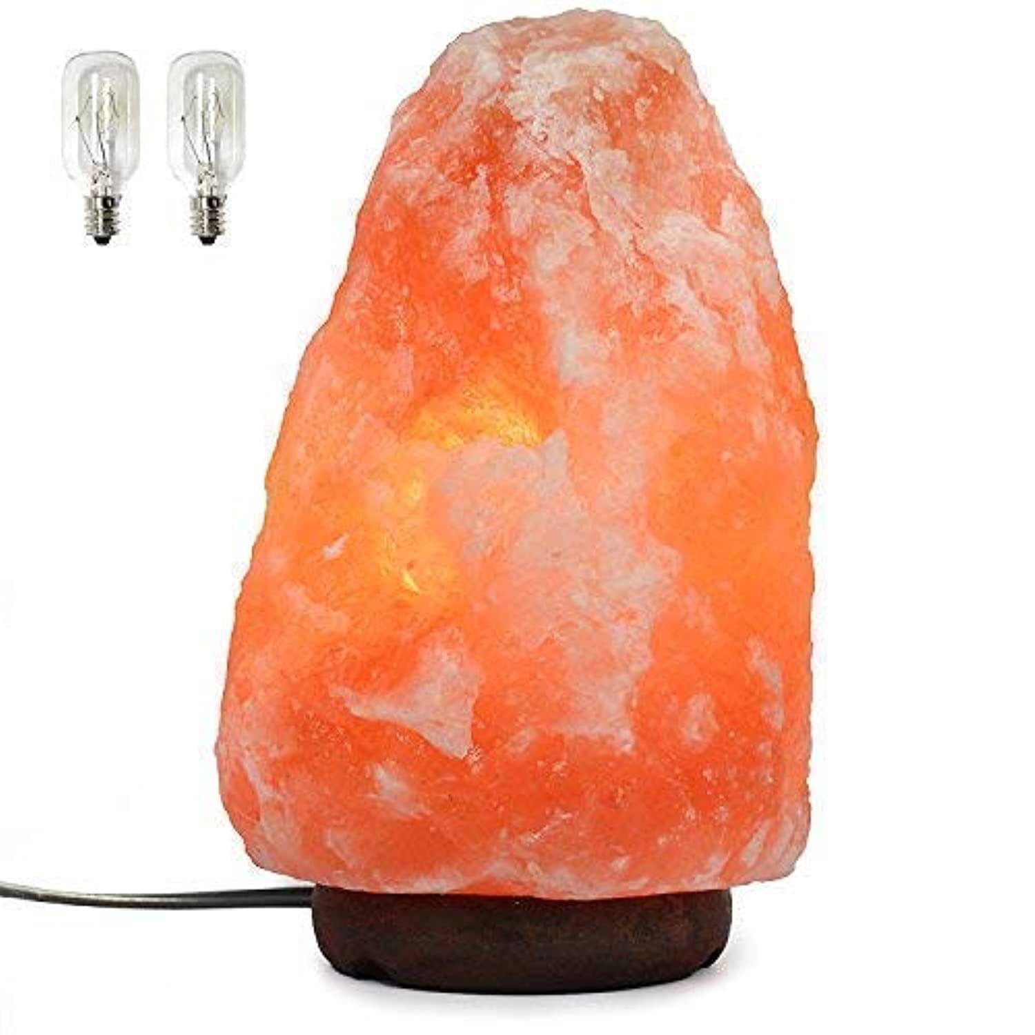 e612830bced0719aff70e6ef8423bebe116b6de935f360ec01952afb40881416.jpg 7 inch Himalayan Salt Lamp with Dimmer Cord - Night Light Natural Crystal Rock C - Image 1
