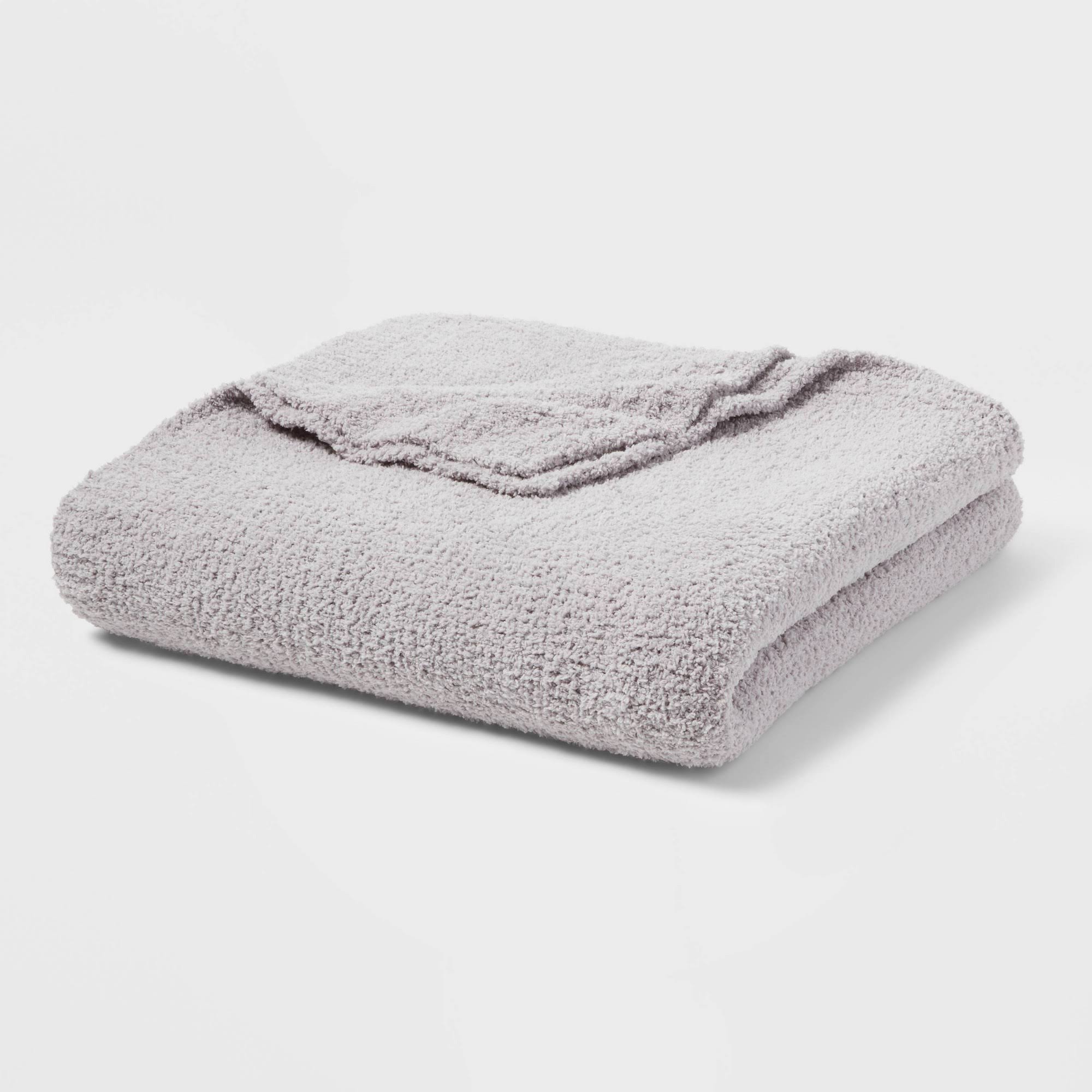e639dd83bb178b3f8a068276d30f3fe2df98d4e87bd5d3dab7c46c5c392dd5fc.jpg King Cozy Chenille Bed Blanket Gray - Threshold - Image 1