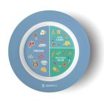 Bariatric Portion Control Plate by BariatricPal 2.0 - Blue, One Pack