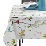 Benson Mills Spring Menagerie Indoor Outdoor Spillproof Tablecloth, 60x84 inch