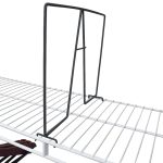 Evelots Wire Shelf Dividers-8 Pack-Closet Storage & Organization for Office/Pantry/Garage-Shelf Separator-Easy Clip-No Tool-Plastic Coated Steel, Size