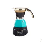 IMUSA 3 Cup Electric Espresso Maker with Detachable Base Teal