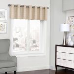 Eclipse Natural Trevi Blackout Grommet Window Valance