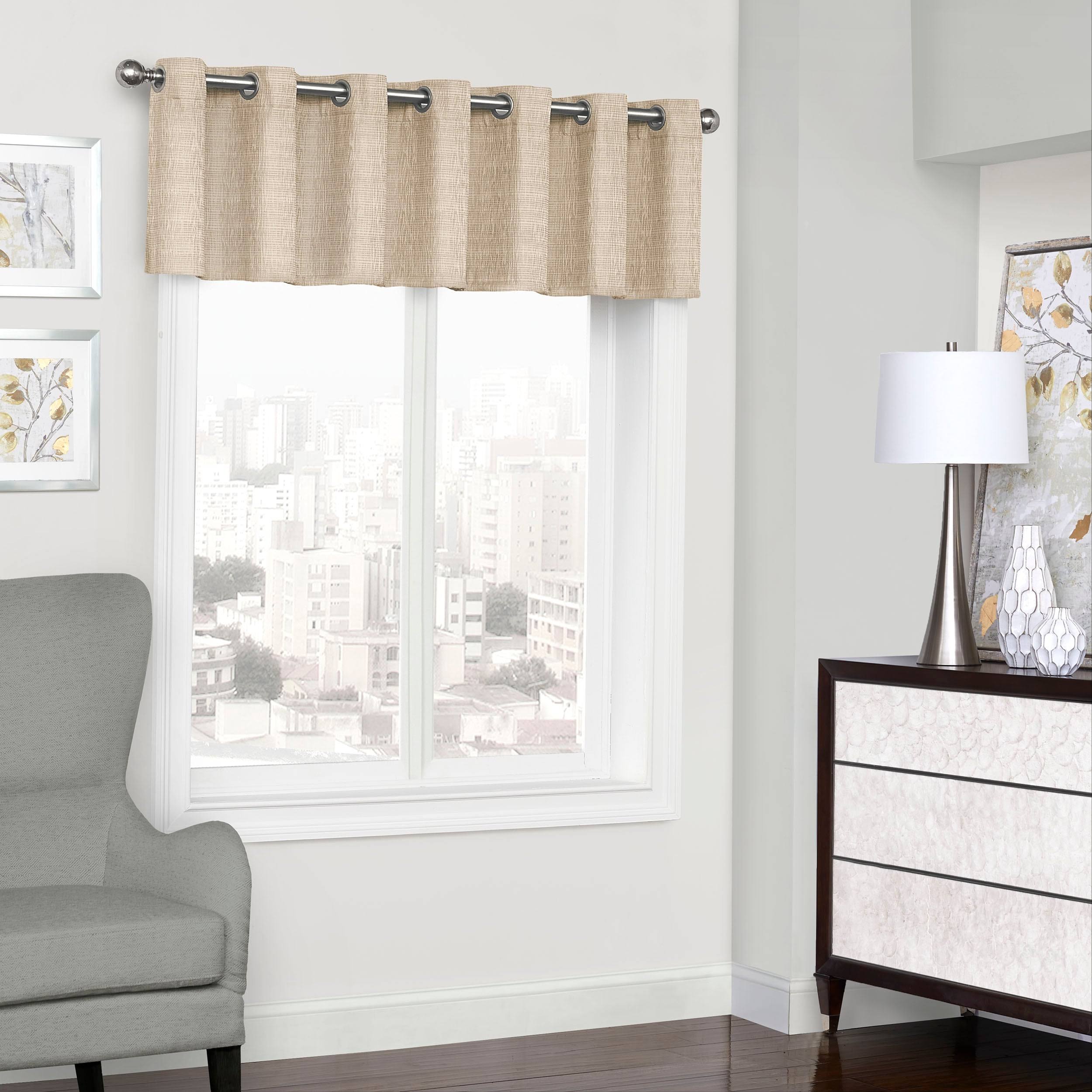 e67843dda5f221d276ce4336504745a4aa26c2e5d3d9b1b27e218c904f6049fd.jpg Eclipse Natural Trevi Blackout Grommet Window Valance - Image 1