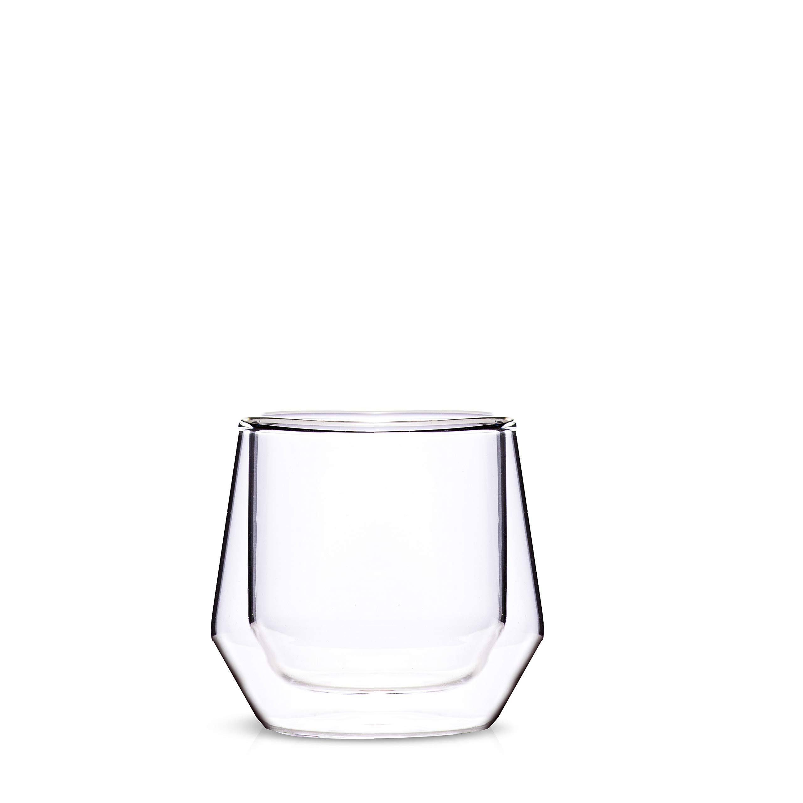 e6b157383a49580e02b53c51595921a9e69a5e22ed02d51037ae7fc34b9ec3a3.jpg Hearth Glass Double Walled Glass Coffee Mugs, Set of 2 - Image 1