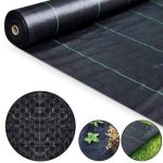 Weed Barrier Landscape Fabric Heavy Duty,Garden Fabric Weed Barrier,Black Mulch for Landscaping, Weed Blocker Fabric Garden Bed Cover Garden