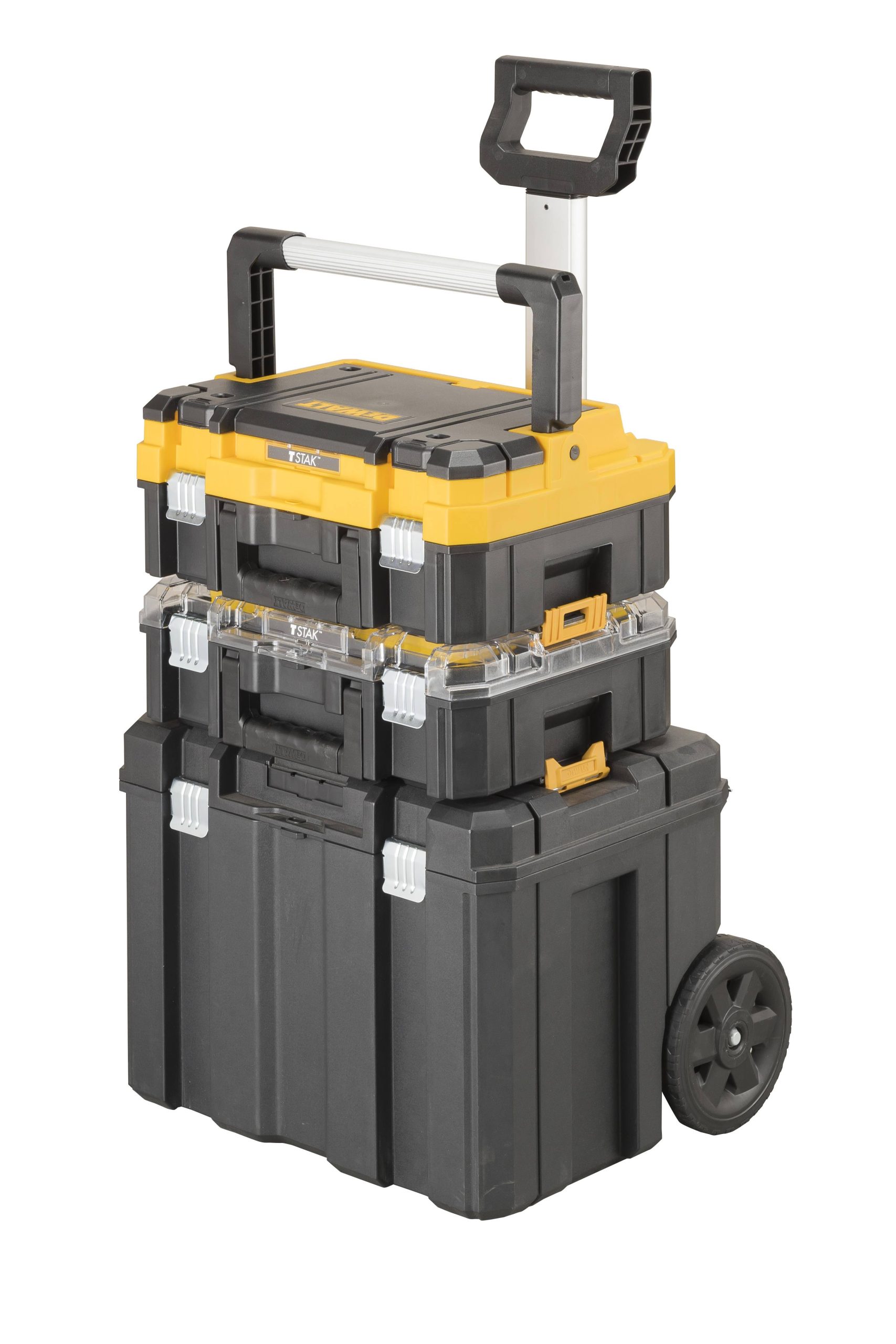 e7721be8a30b8fec4af642e2da0a142ac4ca17335fc008c68f46a6eb69fc3016.jpg DeWalt DWST60404 Tstak 3 PC Modular Mobile Tower - Image 1