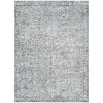 Better Homes & Gardens Persian Blooms Washable Non-Skid Area Rug, Brown, 5'3 inch x 7'