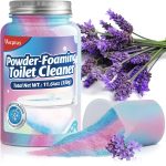 Vacplus Splash Toilet Cleaner - Quick Foaming Toilet Bowl Cleaners, 11.64oz Bathroom Cleaner Powder,Household Cleaning Essential, Blue&Pink
