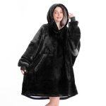 Aemicion Oversized Wearable Blanket Sherpa Fleece Blanket Hoodie Comfortable Soft Warm Thick Big Hooded Sweatshirt Hoodie Blanket for Adults Women