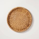 18" Natural Woven Decorative Tray - Hearth & Hand with Magnolia